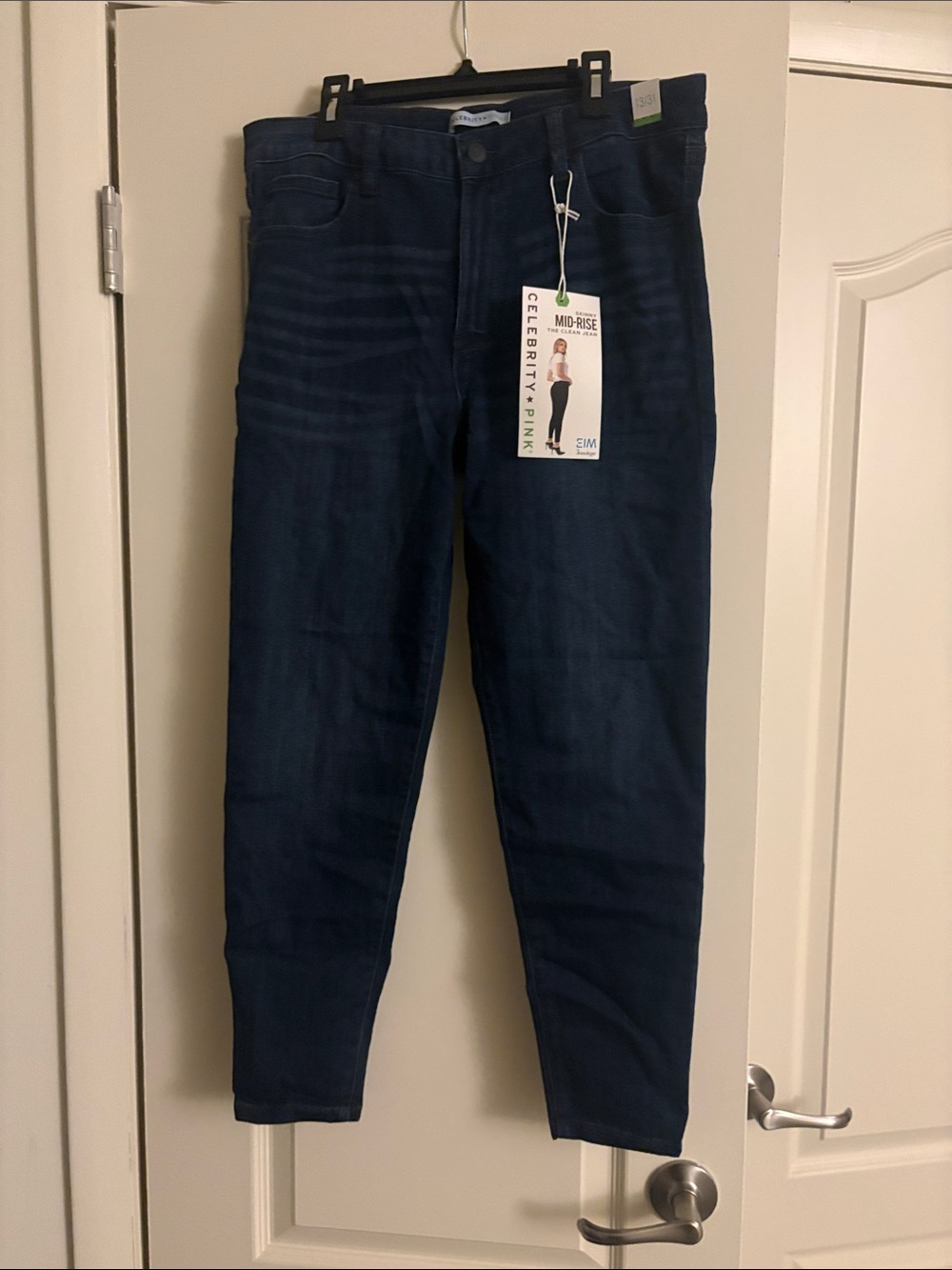 Celebrity Pink Men’s Slim Straight Jeans - Dark Indigo